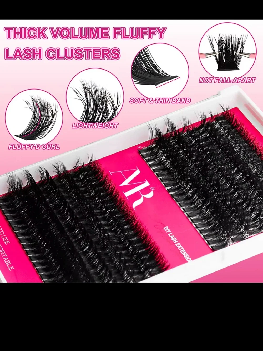 DIY Lash Extensions Black - Fowendia Lash Application Kit
